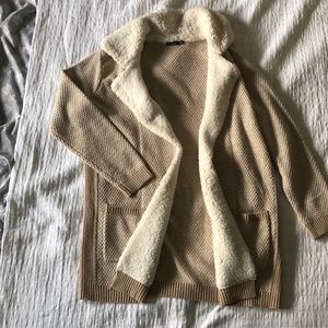 Tan cardigan